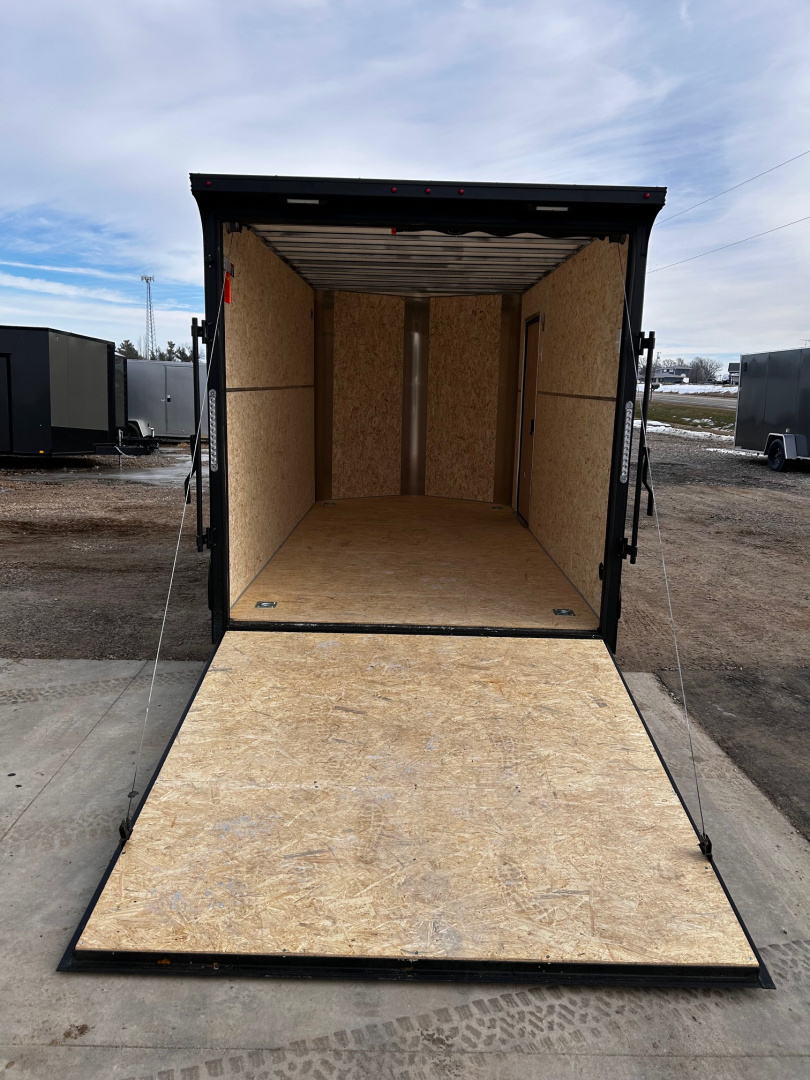 New 2026 H&H Trailers 7X14 7' INTERIOR RAMP DOOR Cargo / Enclosed Trailer