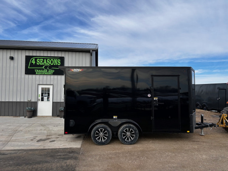New 2026 H&H Trailers 7X14 7' INTERIOR RAMP DOOR Cargo / Enclosed Trailer