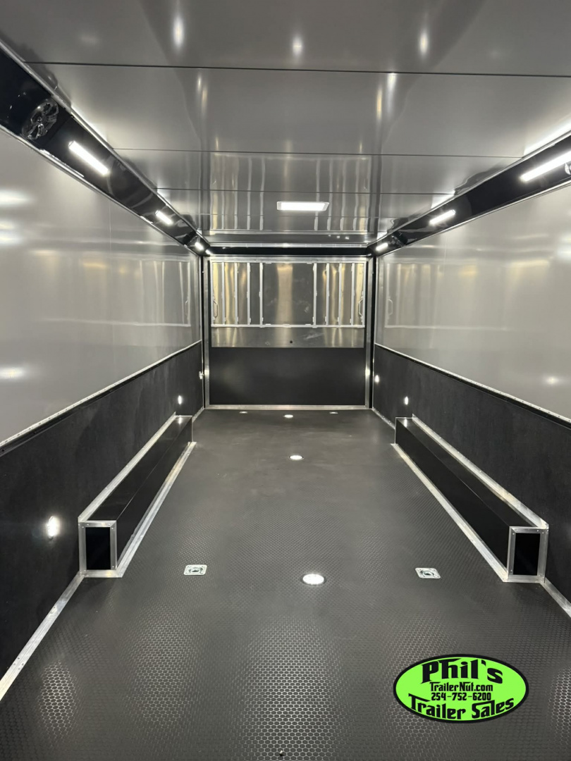 New 2025 RC Trailers 8.5X34 RACE TRAILER Car / Racing Trailer BLACKOUT PACKAGE ENCLOSED CAR HAULER RACE TRAILER