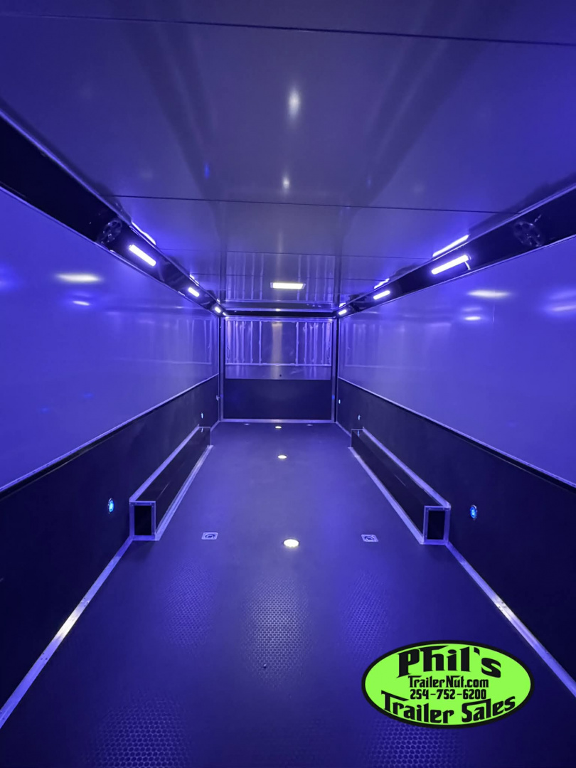 New 2025 RC Trailers 8.5X34 RACE TRAILER Car / Racing Trailer BLACKOUT PACKAGE ENCLOSED CAR HAULER RACE TRAILER