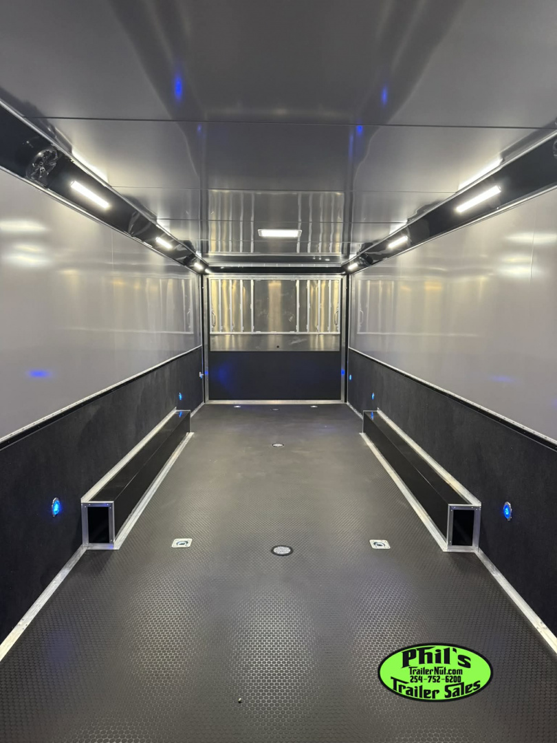 New 2025 RC Trailers 8.5X34 RACE TRAILER Car / Racing Trailer BLACKOUT PACKAGE ENCLOSED CAR HAULER RACE TRAILER