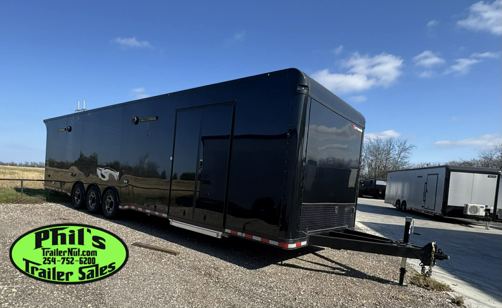 New 2025 RC Trailers 8.5X34 RACE TRAILER Car / Racing Trailer BLACKOUT ...