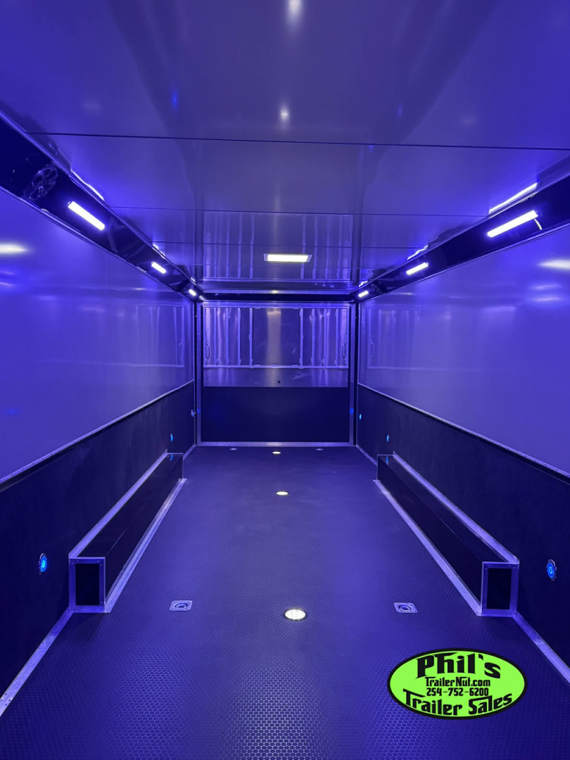 New 2025 RC Trailers 8.5X34 RACE TRAILER Car / Racing Trailer BLACKOUT PACKAGE ENCLOSED CAR HAULER RACE TRAILER