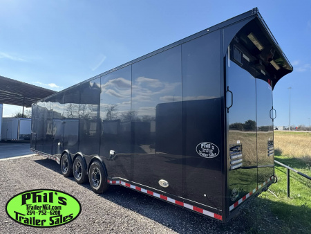 New 2025 RC Trailers 8.5X34 RACE TRAILER Car / Racing Trailer BLACKOUT PACKAGE ENCLOSED CAR HAULER RACE TRAILER