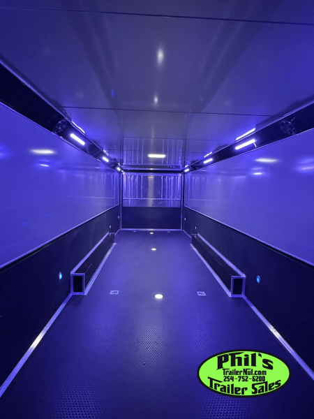 New 2025 RC Trailers 8.5X34 RACE TRAILER Car / Racing Trailer BLACKOUT PACKAGE ENCLOSED CAR HAULER RACE TRAILER