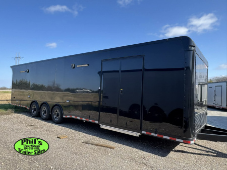 New 2025 RC Trailers 8.5X34 RACE TRAILER Car / Racing Trailer BLACKOUT PACKAGE ENCLOSED CAR HAULER RACE TRAILER
