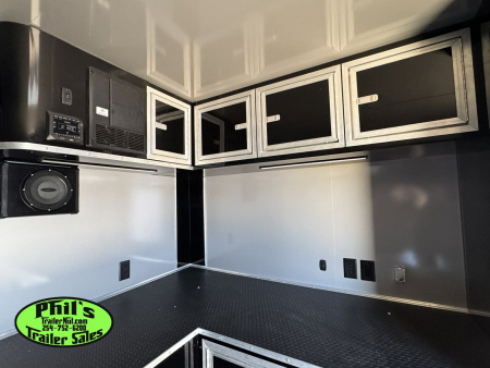 New 2025 RC Trailers 8.5X34 RACE TRAILER Car / Racing Trailer BLACKOUT PACKAGE ENCLOSED CAR HAULER RACE TRAILER
