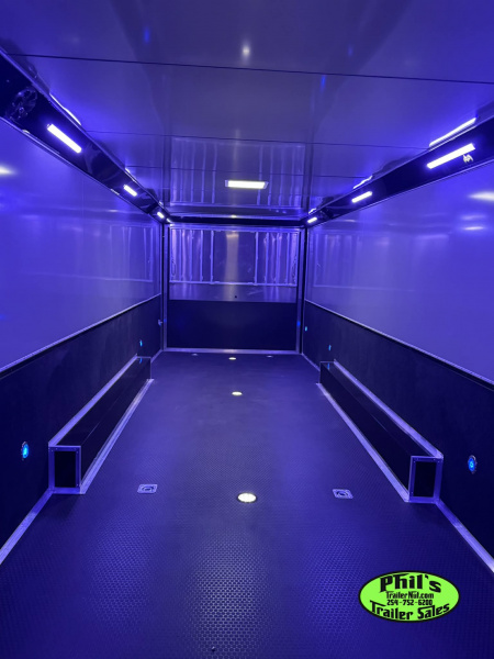 New 2025 RC Trailers 8.5X34 RACE TRAILER Car / Racing Trailer BLACKOUT PACKAGE ENCLOSED CAR HAULER RACE TRAILER