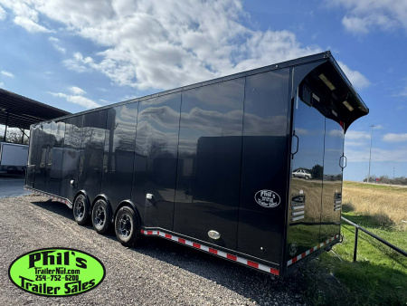 New 2025 RC Trailers 8.5X34 RACE TRAILER Car / Racing Trailer BLACKOUT PACKAGE ENCLOSED CAR HAULER RACE TRAILER