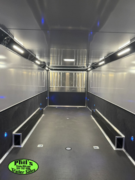 New 2025 RC Trailers 8.5X34 RACE TRAILER Car / Racing Trailer BLACKOUT PACKAGE ENCLOSED CAR HAULER RACE TRAILER
