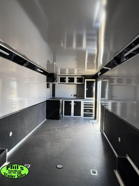 New 2025 RC Trailers 8.5X34 RACE TRAILER Car / Racing Trailer BLACKOUT PACKAGE ENCLOSED CAR HAULER RACE TRAILER