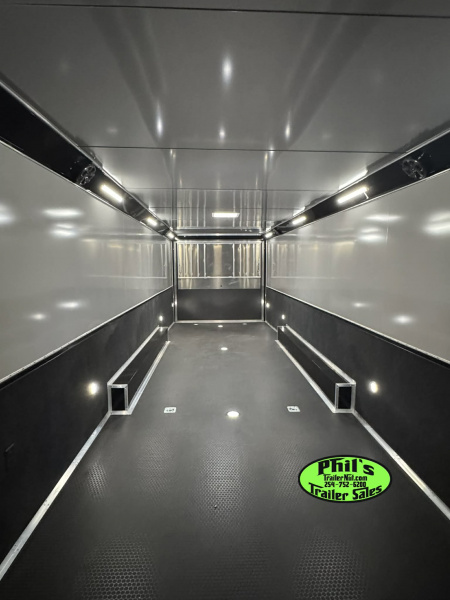 New 2025 RC Trailers 8.5X34 RACE TRAILER Car / Racing Trailer BLACKOUT PACKAGE ENCLOSED CAR HAULER RACE TRAILER