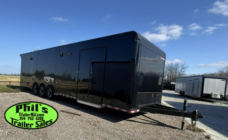 New 2025 RC Trailers 8.5X34 RACE TRAILER Car / Racing Trailer BLACKOUT PACKAGE ENCLOSED CAR HAULER RACE TRAILER