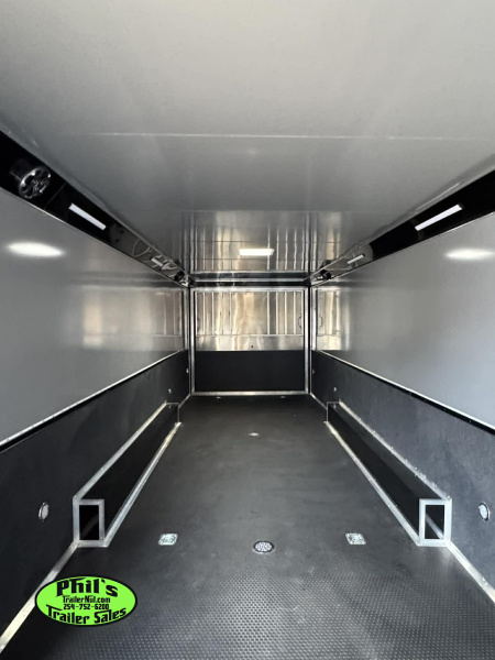 New 2025 RC Trailers 8.5X34 RACE TRAILER Car / Racing Trailer BLACKOUT PACKAGE ENCLOSED CAR HAULER RACE TRAILER