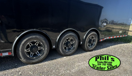 New 2025 RC Trailers 8.5X34 RACE TRAILER Car / Racing Trailer BLACKOUT PACKAGE ENCLOSED CAR HAULER RACE TRAILER