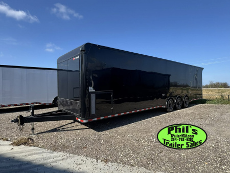 New 2025 RC Trailers 8.5X34 RACE TRAILER Car / Racing Trailer BLACKOUT PACKAGE ENCLOSED CAR HAULER RACE TRAILER