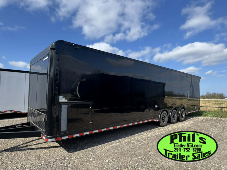 New 2025 RC Trailers 8.5X34 RACE TRAILER Car / Racing Trailer BLACKOUT PACKAGE ENCLOSED CAR HAULER RACE TRAILER