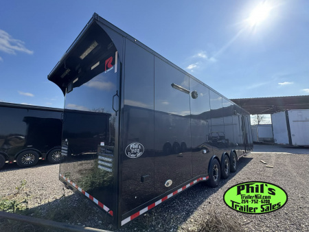 New 2025 RC Trailers 8.5X34 RACE TRAILER Car / Racing Trailer BLACKOUT PACKAGE ENCLOSED CAR HAULER RACE TRAILER