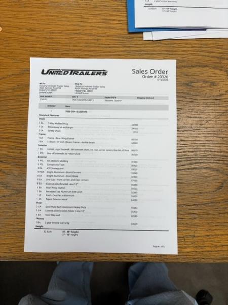 New 2025 United Trailers USH-8.526TR80 Stacker