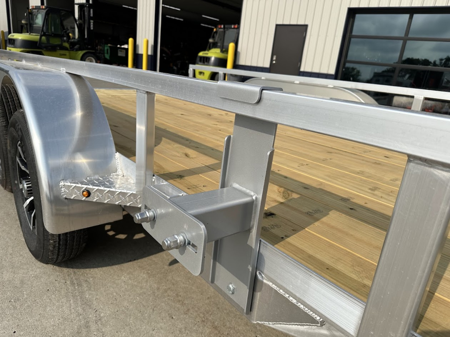 New 2026 H&H Aluminum 82"x14' 7k Rail Side Utility Trailer