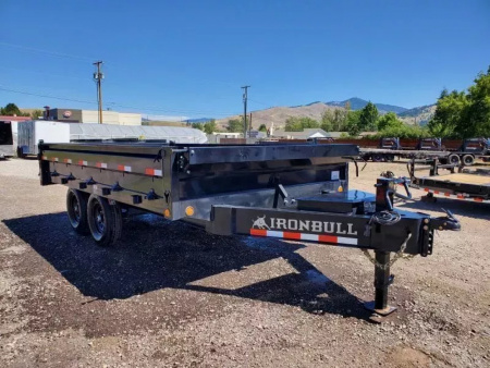 New 2026 Iron Bull 8x14 15k Deckover Dump Trailer