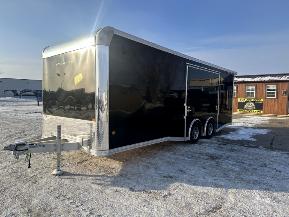 New 2026 ALCOM 2026 Alcom-Stealth 8.5 x 24' Aluminum Frame Cargo/Enclosed Car Trailer Cargo / Enclosed Trailer
