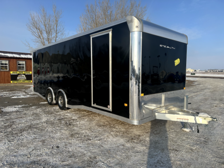 New 2026 ALCOM 2026 Alcom-Stealth 8.5 x 24' Aluminum Frame Cargo/Enclosed Car Trailer Cargo / Enclosed Trailer