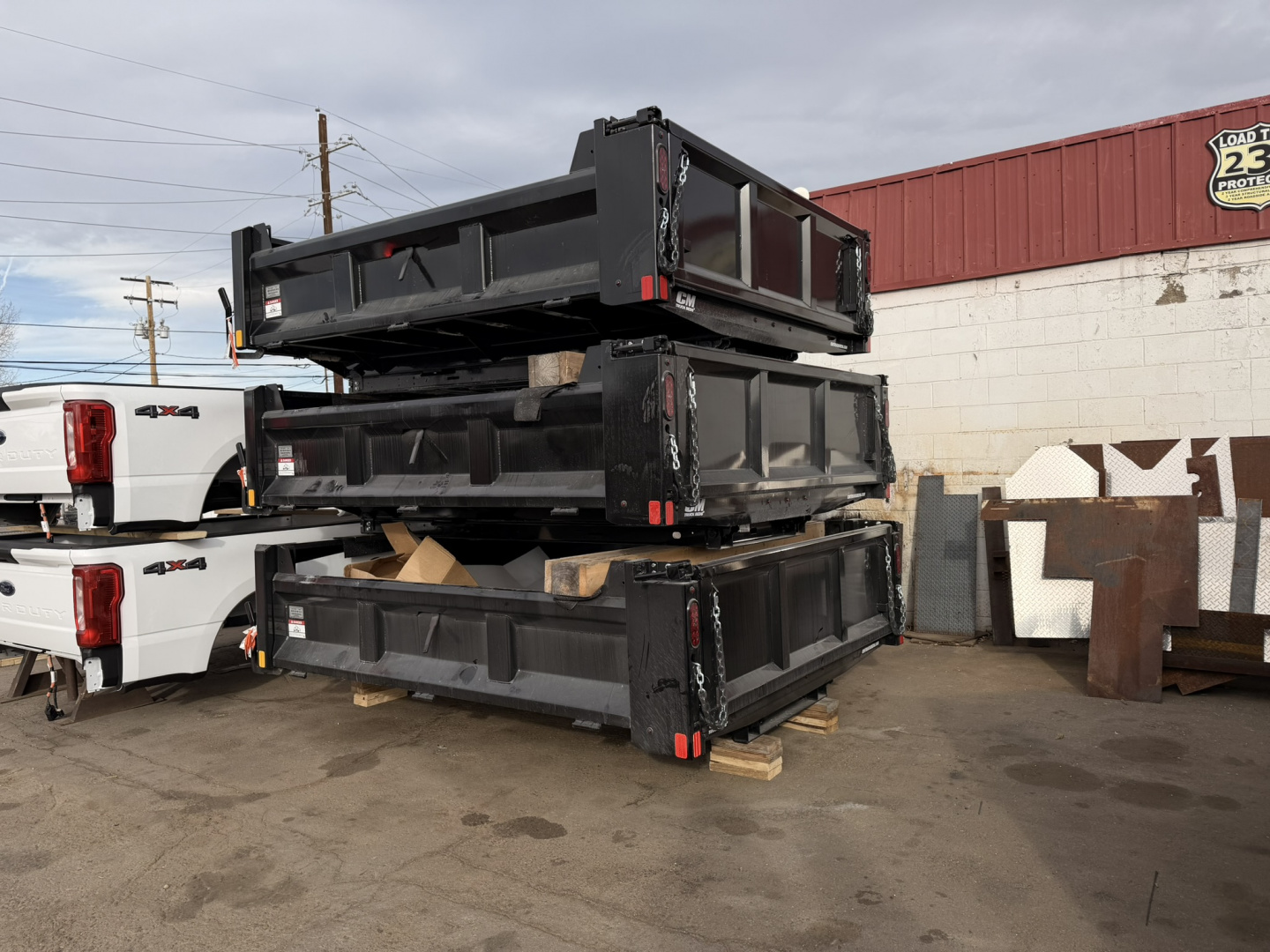 New 2026 CM Truck Beds DB-RTB Dump 9' FDS W/ Hoist Fold Dow Sides