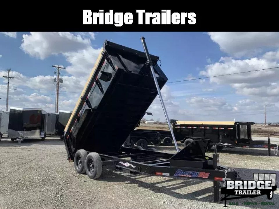 New 2026 Liberty LD14K83X14B8TSHSFT (83" X 14') 15.4K Telescopic Dump Trailer