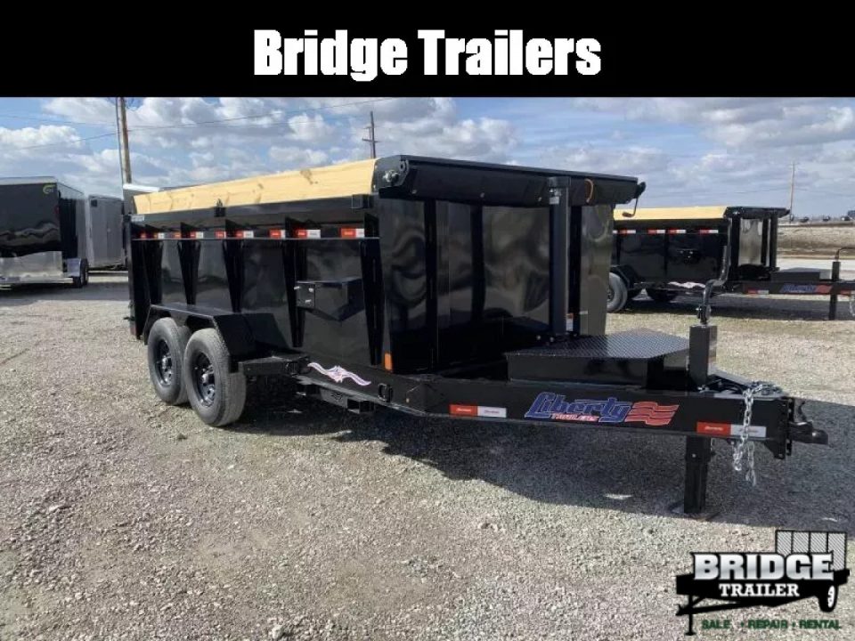 New 2026 Liberty LD14K83X14B8TSHSFT (83" X 14') 15.4K Telescopic Dump Trailer