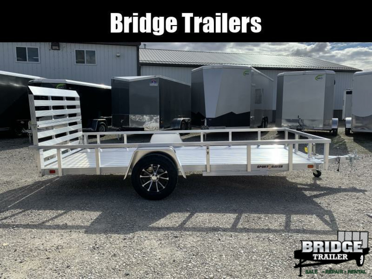 New 2026 Sport Haven AUT614D-F (6' X 14') 2.9K Single Axle Deluxe Utility Trailer