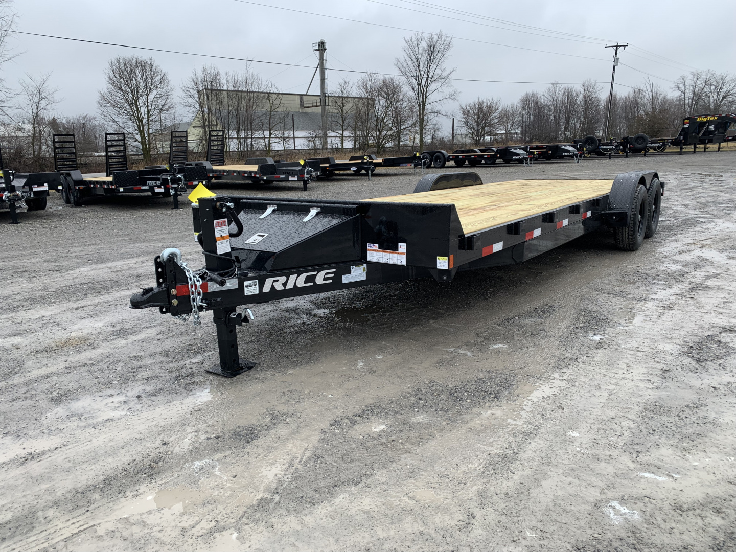 New 2026 Rice Trailers FMCM8224 (82" x 22' + 2') 9.9K Magnum Car Hauler Car / Racing Trailer