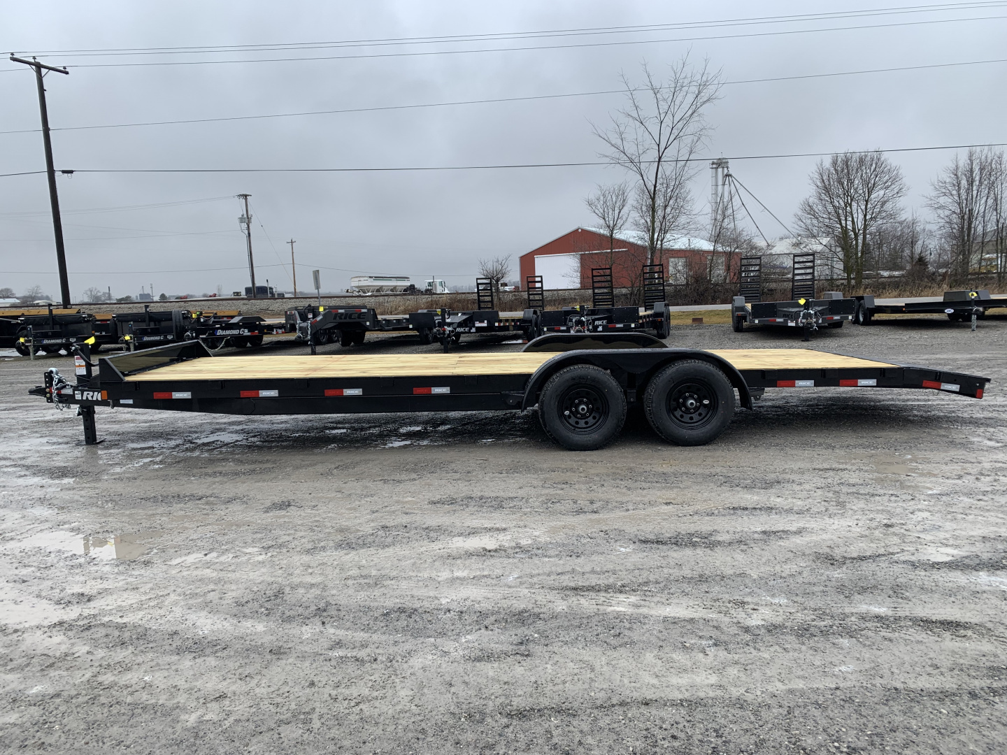 New 2026 Rice Trailers FMCM8224 (82" x 22' + 2') 9.9K Magnum Car Hauler Car / Racing Trailer