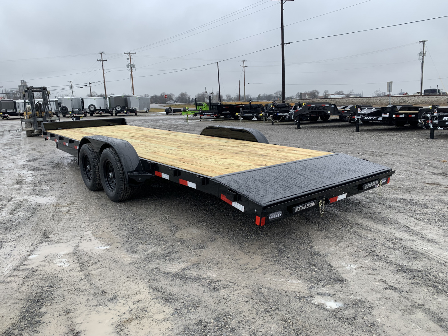 New 2026 Rice Trailers FMCM8224 (82" x 22' + 2') 9.9K Magnum Car Hauler Car / Racing Trailer