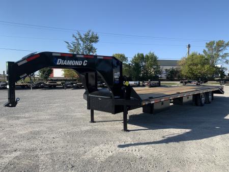 New 2026 Diamond C Trailers FMAX212L32X102MR (27' + 5' X 102 ) 25.9K Max Ramp (Pacesetter Ed.) Flatbed Trailer