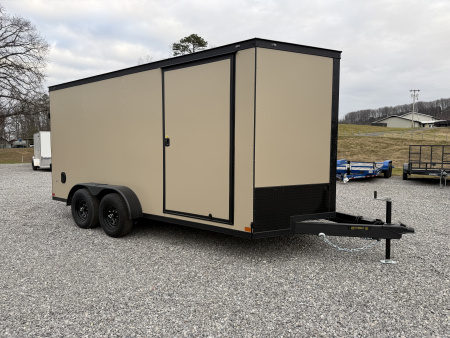 New 2026 Covered Wagon Trailers 7X16 TA3 7' POLY B/O Cargo / Enclosed Trailer