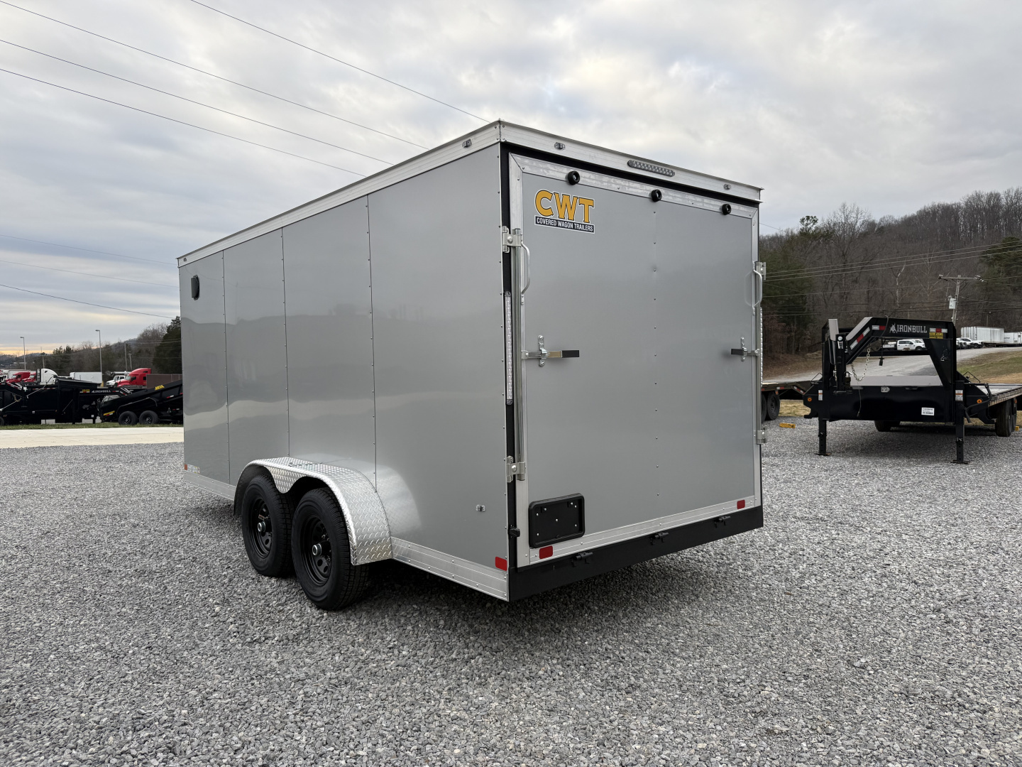 New 2026 Covered Wagon Trailers 7X16 TA3 E-TRACK BAR LOCK POLY Cargo / Enclosed Trailer