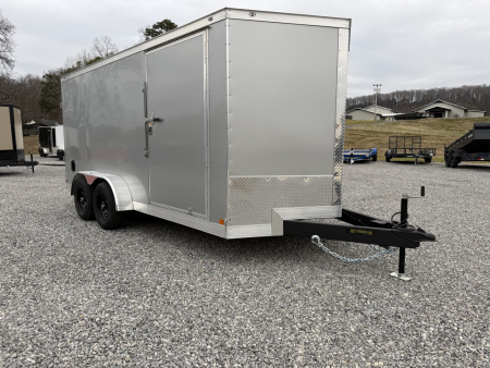 New 2026 Covered Wagon Trailers 7X16 TA3 E-TRACK BAR LOCK POLY Cargo / Enclosed Trailer