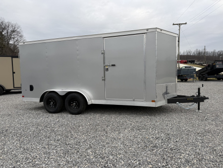 New 2026 Covered Wagon Trailers 7X16 TA3 E-TRACK BAR LOCK POLY Cargo / Enclosed Trailer