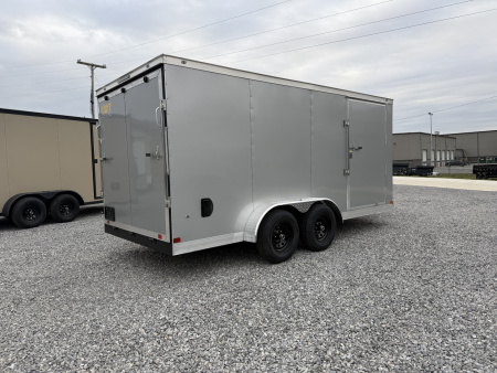 New 2026 Covered Wagon Trailers 7X16 TA3 E-TRACK BAR LOCK POLY Cargo / Enclosed Trailer
