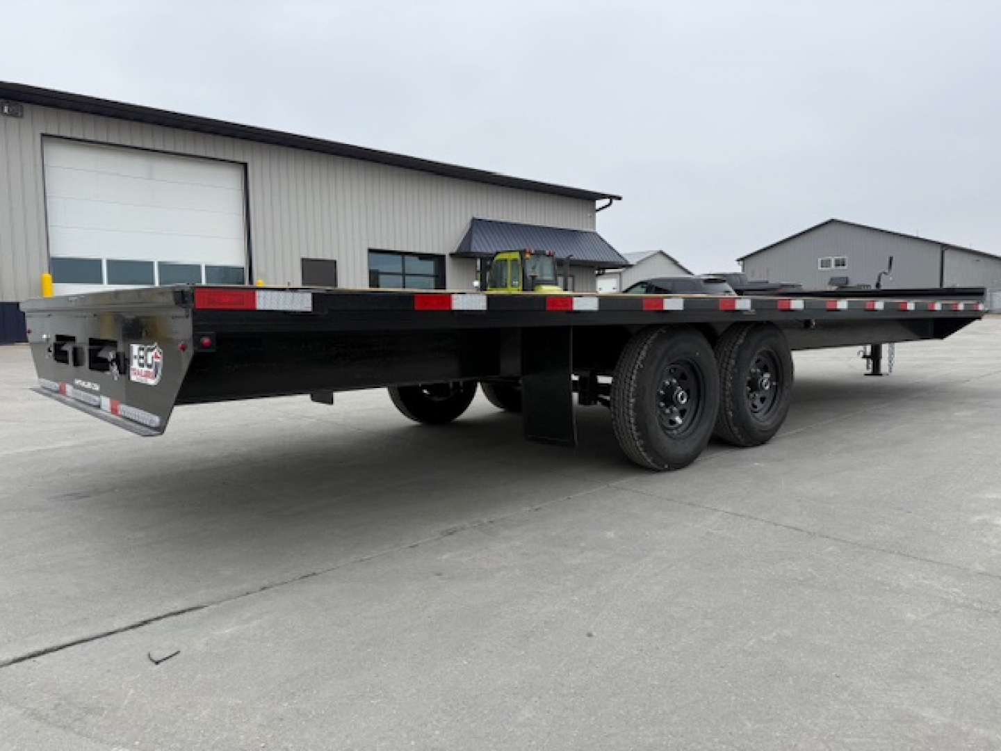 New 2026 H&H Black 102"x24' 14k Standard Duty Deckover Flatbed Trailer