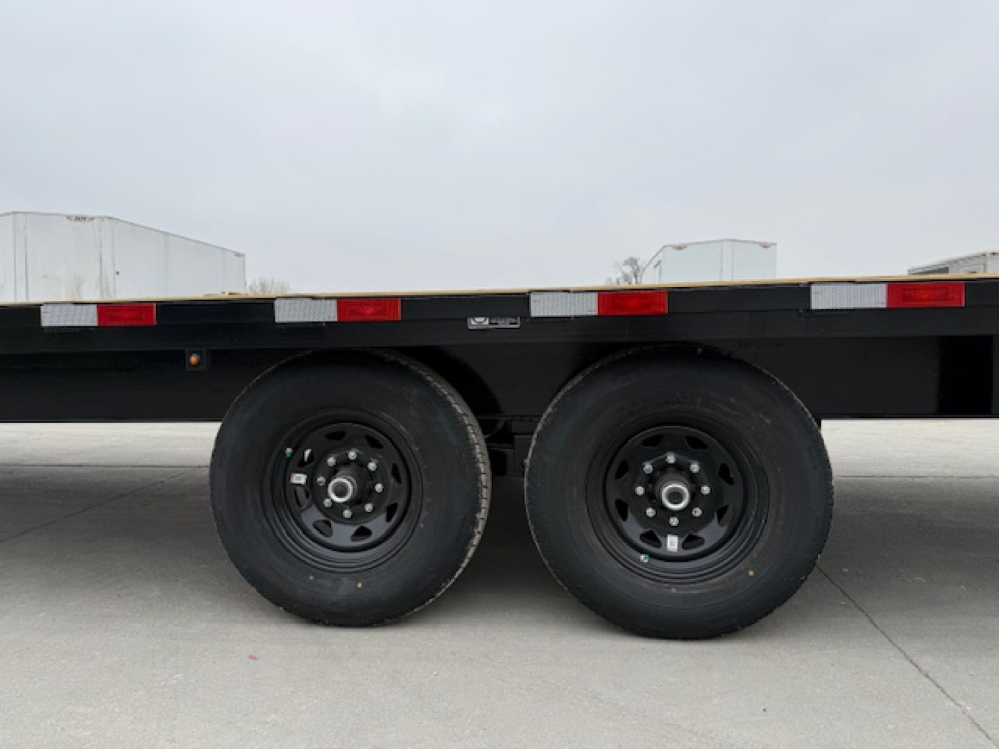 New 2026 H&H Black 102"x24' 14k Standard Duty Deckover Flatbed Trailer