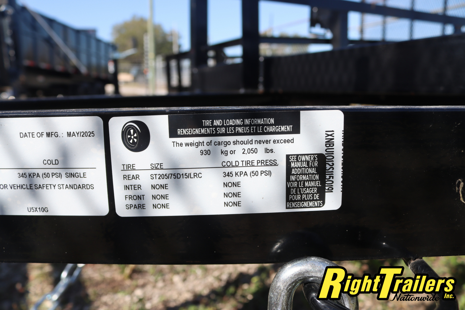 New 2025 5X10 Triple Crown Utility Trailer