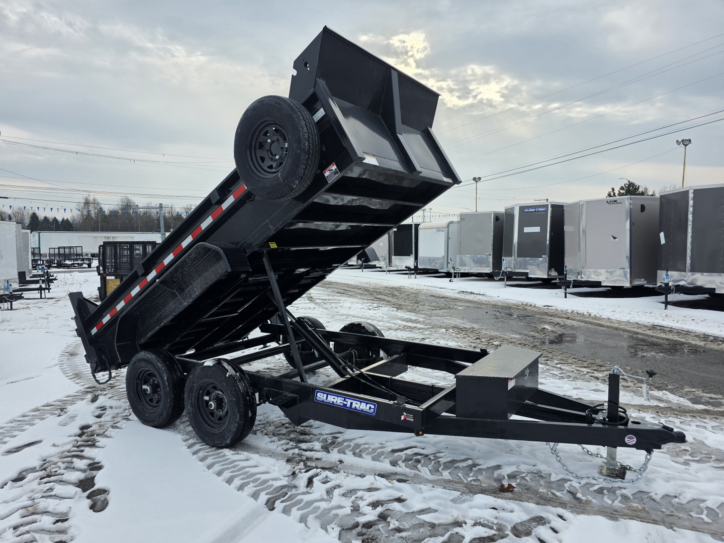 New 2026 Sure-Trac 6X12 10K - RAMPS Dump Trailer