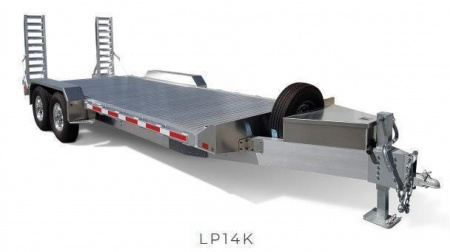 New 2025 EBY 20' ALL ALUMINUM Lo Pro Equipment Hauler w/ 6' Standup Ramps