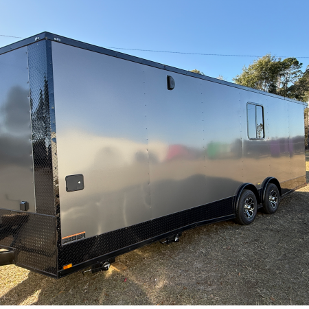 New 8.5X24TA Charcoal Race Ready Trailer