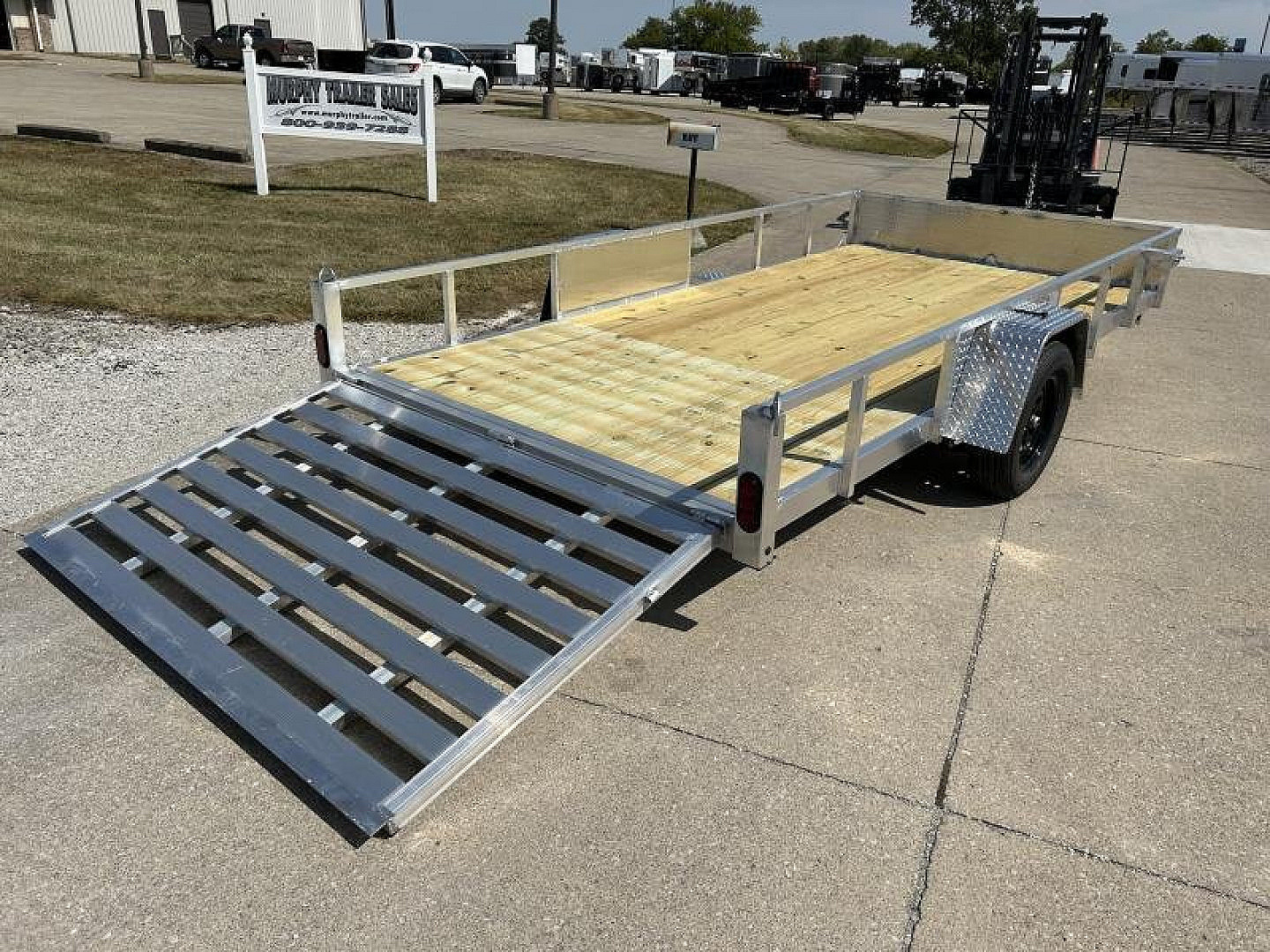 New 2026 QUALITY STEEL AND ALUMINUM 82"x14' Aluminum Utility Trailer