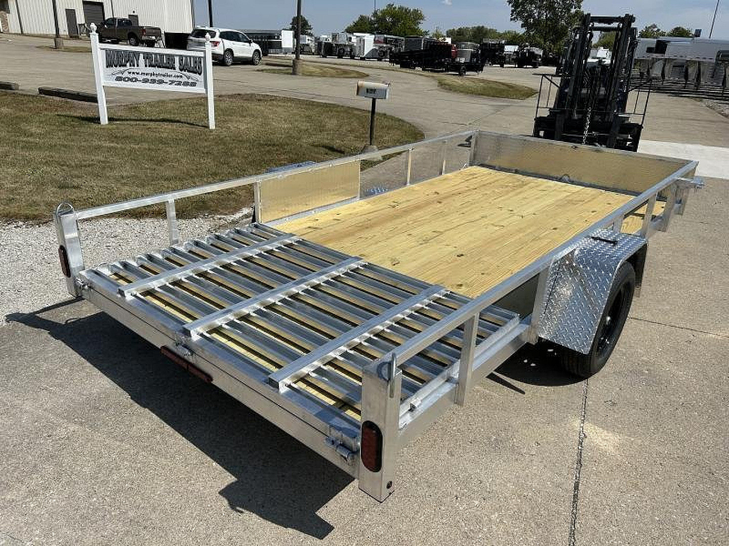 New 2026 QUALITY STEEL AND ALUMINUM 82"x14' Aluminum Utility Trailer