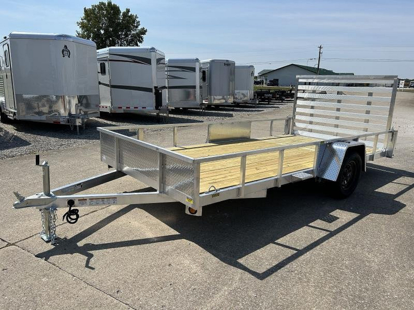 New 2026 QUALITY STEEL AND ALUMINUM 82"x14' Aluminum Utility Trailer