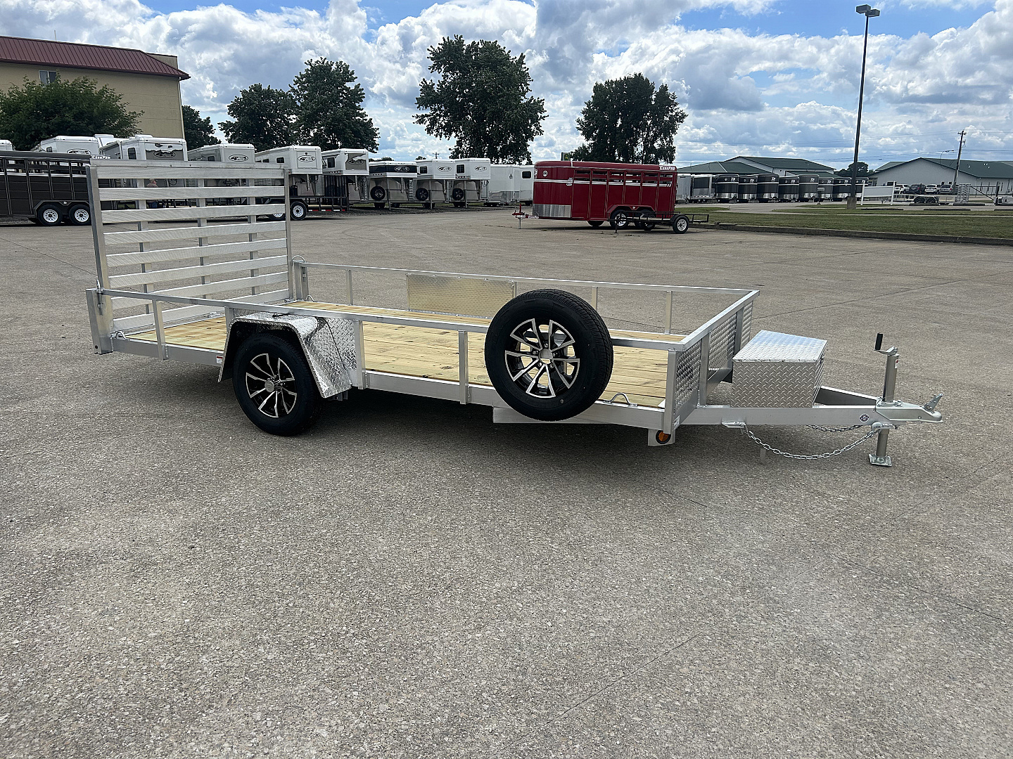 New 2026 QUALITY STEEL AND ALUMINUM 82"x14' Aluminum Utility Trailer
